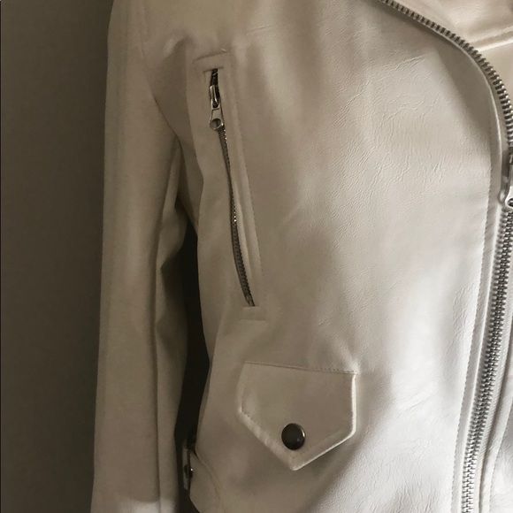 Love Tree White Faux Leather Jacket - Picture 3 of 11